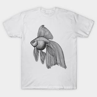 Goldfish Illustration | Pet Natural History T-Shirt